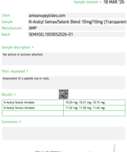 Alternative view of Semax/Selank Blend 10mg/10mg