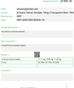 Alternative view of N-Acetyl Semax Amidate 10mg