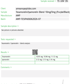 Alternative view of Tesamorelin / Ipamorelin Blend – 10mg/3mg