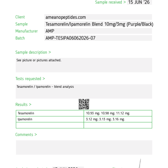 Tesamorelin / Ipamorelin Blend – 10mg/3mg - Image 2