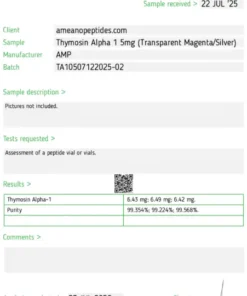 Alternative view of Thymosin Alpha 1 5mg
